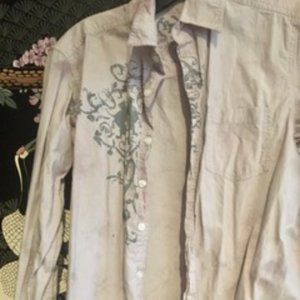 Toxic Hazard Young Men's Graphic Dress Shirt